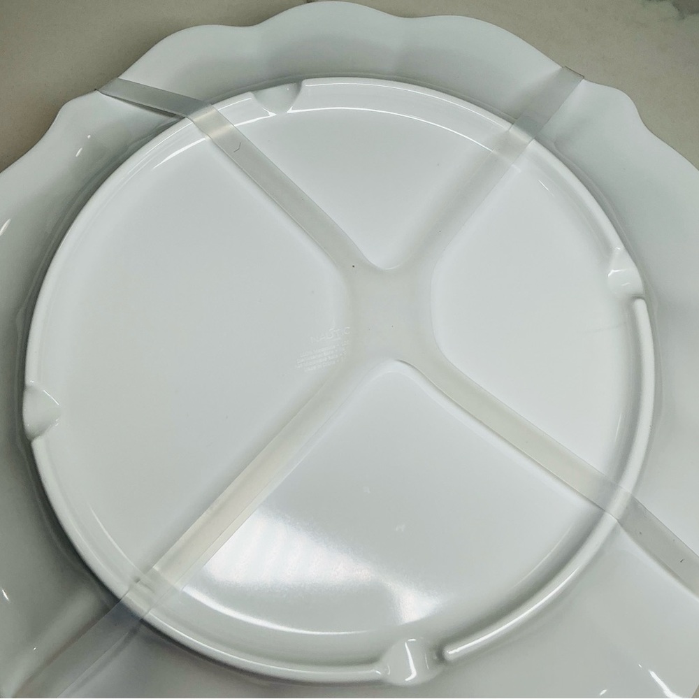 4 Dinner Plates Nautica Melamine 11” Turquoise Blue Orange Yellow New - Picture 7 of 10